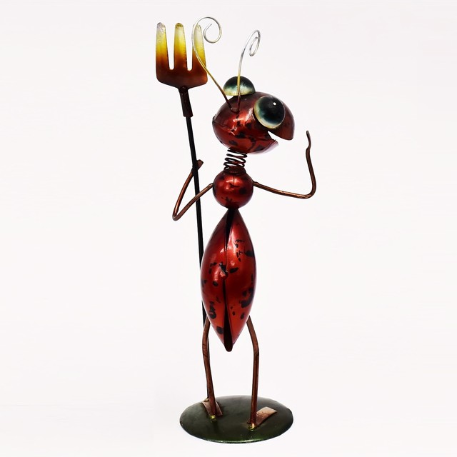 Cute Decorative Cheap Lawn And Garden Metal Ant Figurines