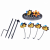 Metal Welcome Sign Bird Butterfly Ladybug Bee Best Kinetic Garden Decorative Colorful Wind Spinners Stake
