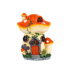 Polyresin Outdoor Solar Mushroom Lighthouse Lawn Decor Fairy House Garden Ornaments