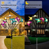 Wholesale Firefly Solar Lights Painted Metal Butterfly Figurines Garden Stakes