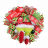 Cutomized Diy Grinch Christmas Thief Wreath Door Xmas Decorations 