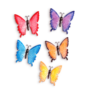 Factory Wholesale Painting Metal Butterfly Outdoor Wall Art Decor