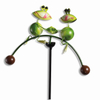 Wholesale Customize Metal Bee Ladybug Frogs Sculpture Balance Yard Art Garden Stake