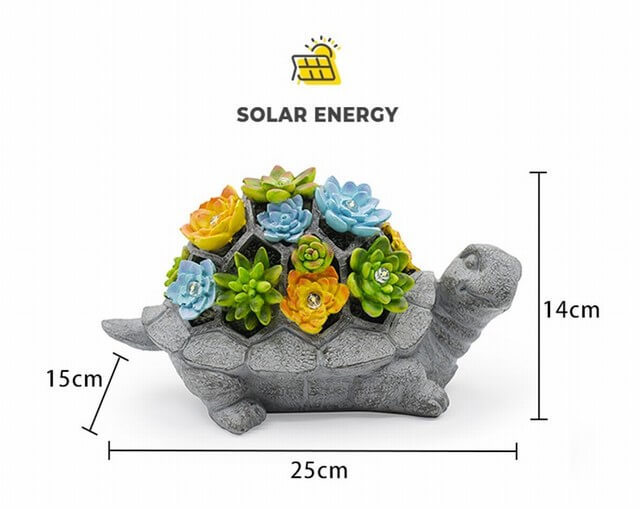 resin tortoise solar lights7