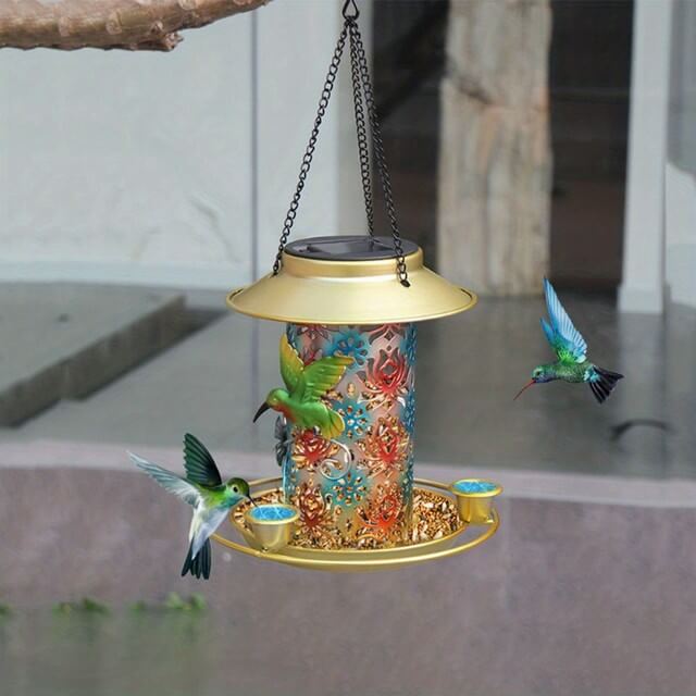solar lights bird feeder 4