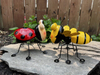 Customize Wholesale Metal Garden Figures Decor Cute Ladybug And Bee Ornaments