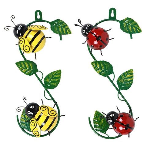 Manufacturer Offer Metal Wall Art Decor Bee Ladybug Arts And Crafts