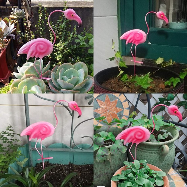 Wholesale Metal Fox Figurines And Pink Flamingo Statue Indoor Garden Decor