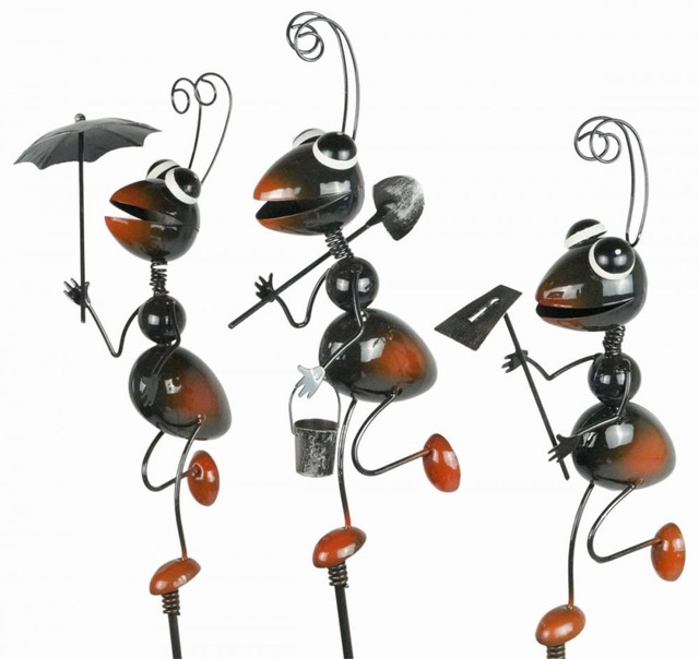 Metal Frog Wind Spinner Ant Bee Butterfly Yard Art And Craft Factory