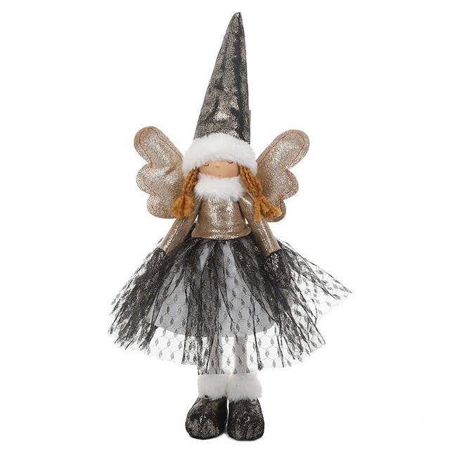 Custom Christmas Lighting Fairy Angel Decorations Plush Girl Dolls 