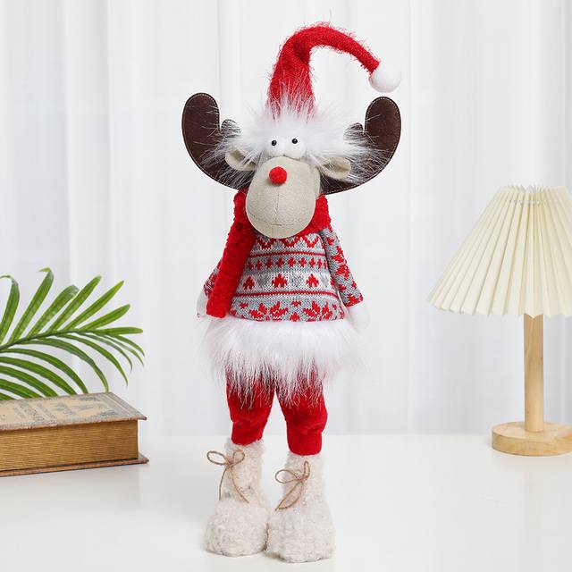 Gift Wholesale Giant Big Stuffed Animal Standing Glowing Reindeer Plush Dolls