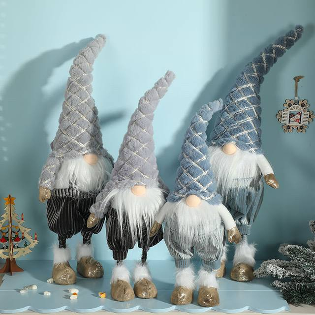 Gift Manufacturer Custom Gnomes with Plush Hats And Long Beards for Christmas