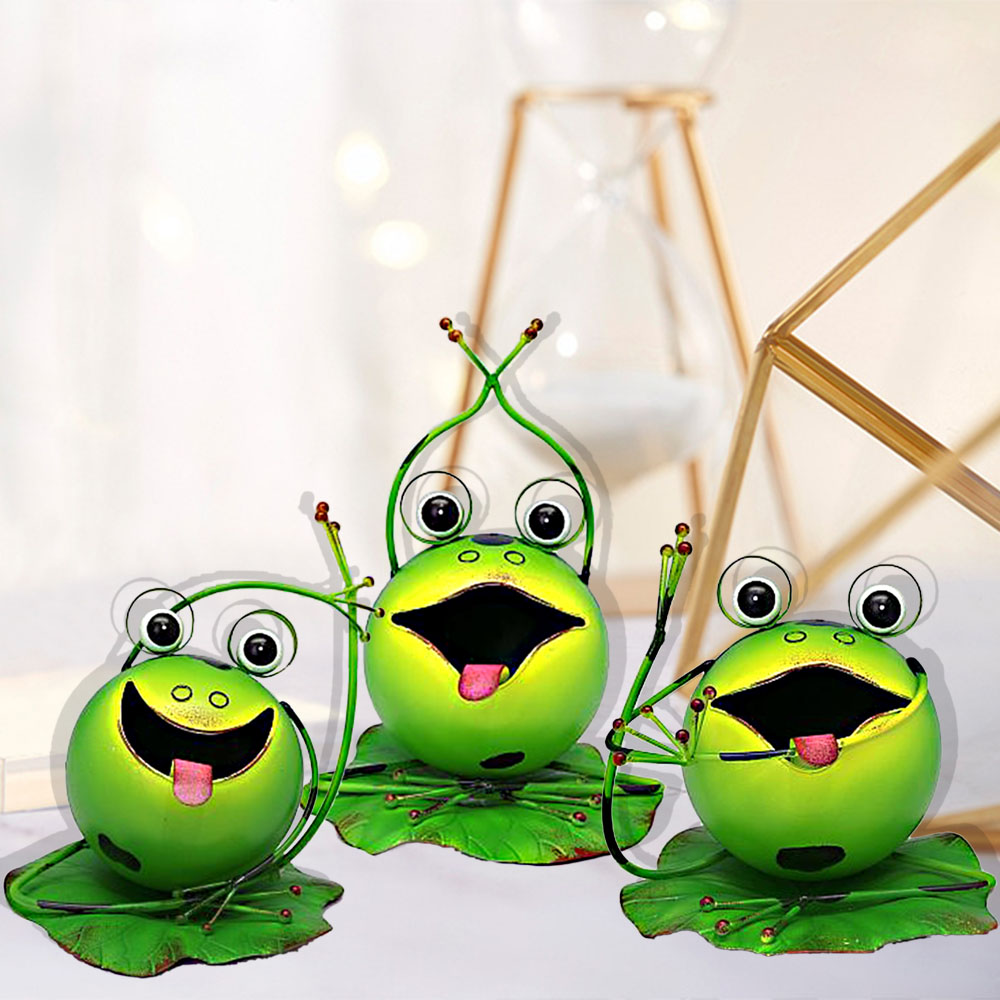 Wholesale Cute Design Garden Decoration Yoga Frog Statues