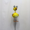 Factory Direct Sale Animal Crafts Decor Metal Duck Garden Stake Solar Light