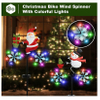 New Outdoor 2Pcs Set Bike Santa Small Snowman Solar Light Stakes For Garden Lawn Christmas Day Decoration