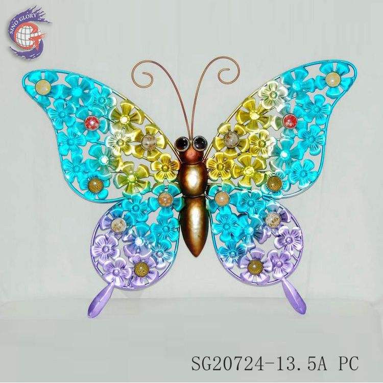 Metal Wall Art Hangings Butterfly Decoration