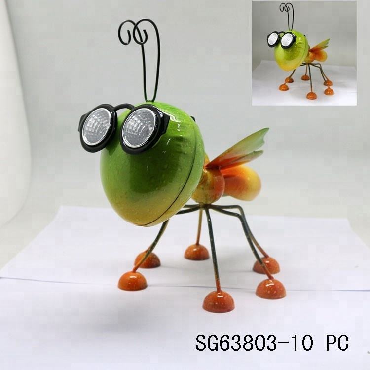 New product factory supplier solar powered insect garden ornaments