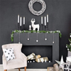 Simple Modern Metal Black Collapsible Taper Candle Holders For Wedding Bar Party Living Room Decor