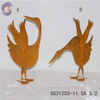 Four Seasons Garden Decorative Rusty Metal Iron Crane Bird