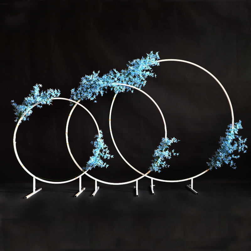 Background Wall Flower Road Props Wedding Floral Wrought Iron Decoration Shelf Metal Backdrop Birthday