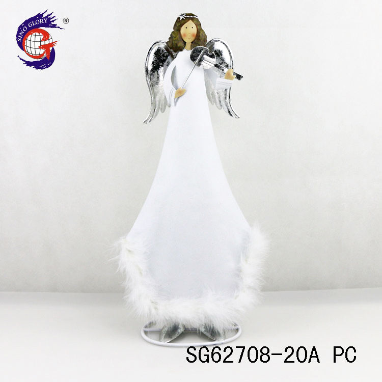Wholesale cheapest price outdoor metal iron christmas angel for crafts