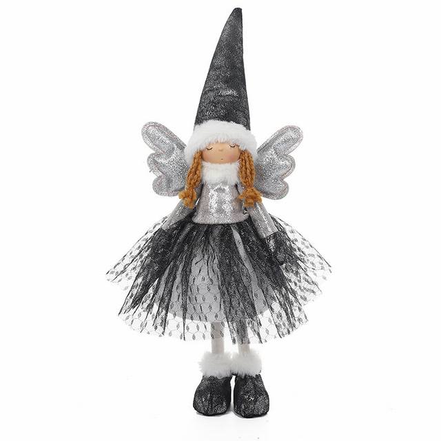 Custom Christmas Lighting Fairy Angel Decorations Plush Girl Dolls 