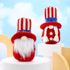 Customized July 4th Independence Day Plush Doll with Round Headdress And Footless Gnomes