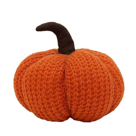 Soft Knitted Pumpkins for Fall Holiday Festive Handmade Crafts Autumn Decoration