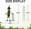 Outdoor Garden Ornament Metal Grasshopper Rain Gauge Yard Stake