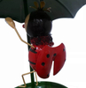 Wholesale Metal Hanging Decorative Ladybug Grasshopper Umbrella Cheap Best Hopper Bird Feeders