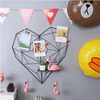 Sinoglory Heart Shape Grid Wall Decorative Iron Rack Clip Photograph Wall Hanging Picture Wall Decoration
