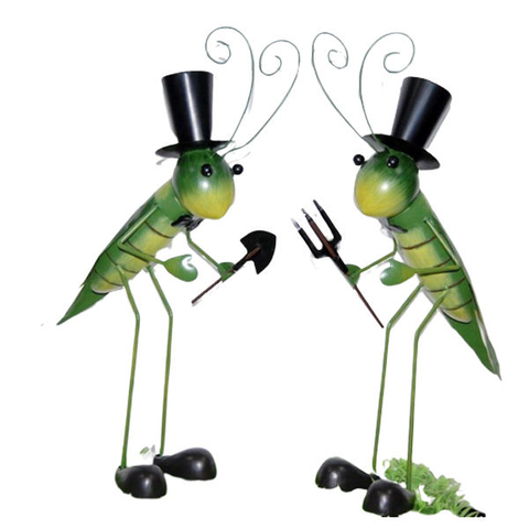 Wholesale Metal Craft Outdoor Garden Decorations Grasshopper