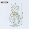 Nordic Style Iron Pineapple Hydroponics Glass Bottle Pendant Home Wall Decoration