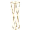 Wrought Iron Flower Wedding Hall Potted Tall Gold Vases For Wedding Centerpieces