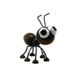 Cute Metal Iron Home Garden Decorative Black Color Ant Ornaments