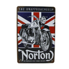 Cheap Unapproachable Used Motorcycle Metal Tin Signs