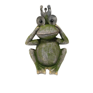 Outdoor New Personalized Handmade Garden Magnesium Oxide Frog Crafts For Patio Yard Lawn Porch Ornament