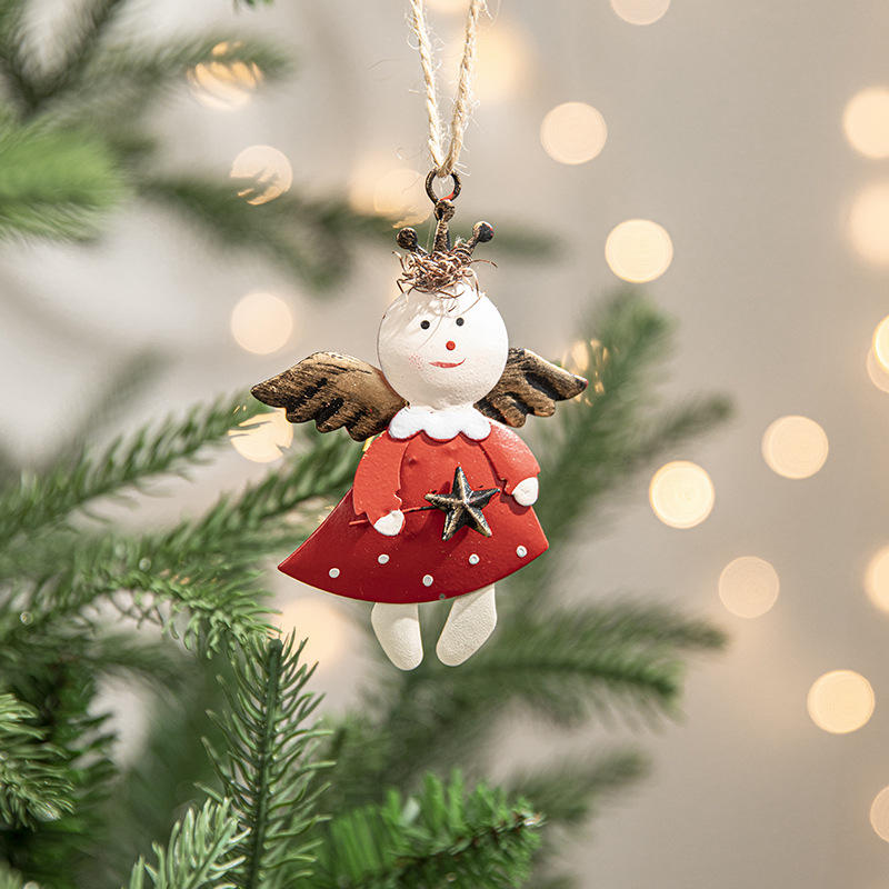 New Design Custom Snowman Angel Santa Christmas Ornament Pendant For Xmas Holiday Party Hanging Tree Decor