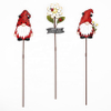 Set Of 3 Colorful Metal Bee Ladybug Art Garden Plant Stake Decor For Outdoor Flower Bed Lawn Decorations