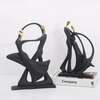 Nordic Minimalist Abstract Music Dance Sculpture Figure Art Resin Ornaments For Hotel Living Room Desktop Decor