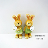 Cute Home Decor Ceramic Animal Bunny Figurines Ornaments For Handmade Easter Garden Rabbit Family Gifts