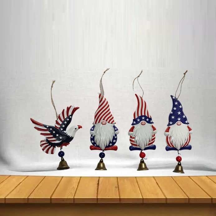 Patriotic Butterfly Wind Chime Indoor And Outer Independence Day Hanging Accessories