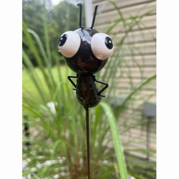 Indoor Plant Stakes Small Ant Ladybug Butterfly Garden Metal Picks