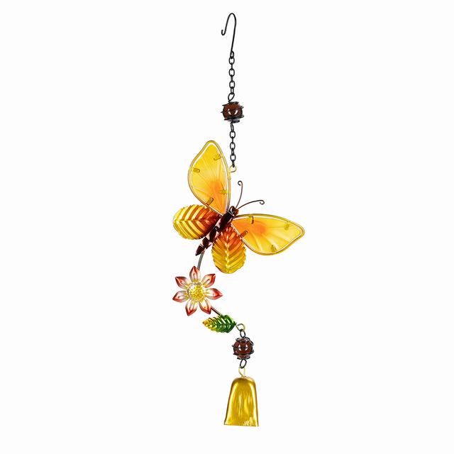 Factory Customized Dragonfly Butterfly Garden Decorations Metal Wind Bells for Home