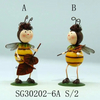 Standing Bee Metal Iron Insect Garden Decoration