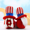 Customized July 4th Independence Day Plush Doll with Round Headdress And Footless Gnomes