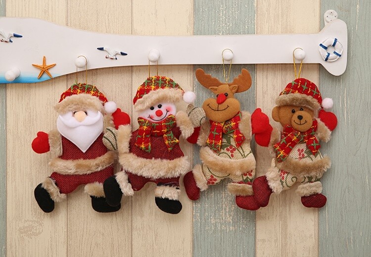 SGAHB0528-1813a Xmas plush doll pendant（9）