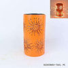 Outdoor Metal Orange Sunflower Shape Solar Lantern Lights Patio Garden Pathway Tabletop Decor