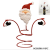 Santa Claus Wine Bottle And Glass Holder Stand