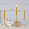 Nordic Wrought Iron Decoration Golden Table Decoration Wedding Gift Home Decor Candle Stick Holders